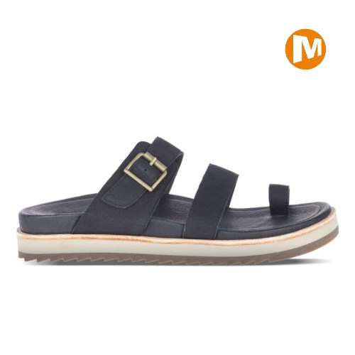 Merrell Juno Buckle Badelatschen Damen Schwarz [DE-QYRCH]